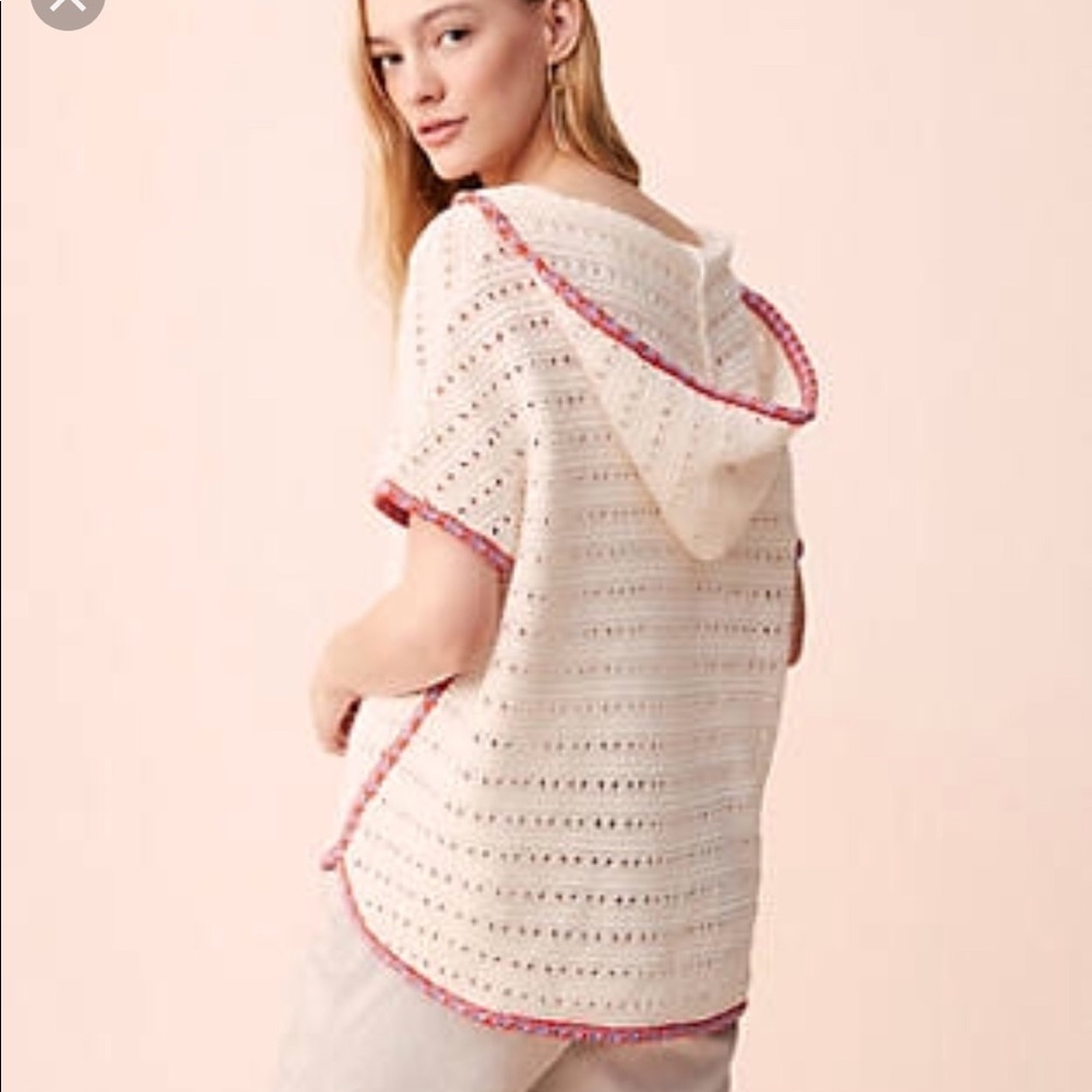 Lou & Grey boho sweater poncho size S